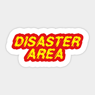 Disaster Area Logo Sticker